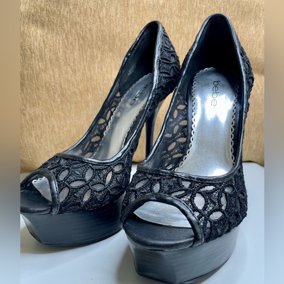 Original BEBE sky high lace stiletto’s - Picture 9 of 9
